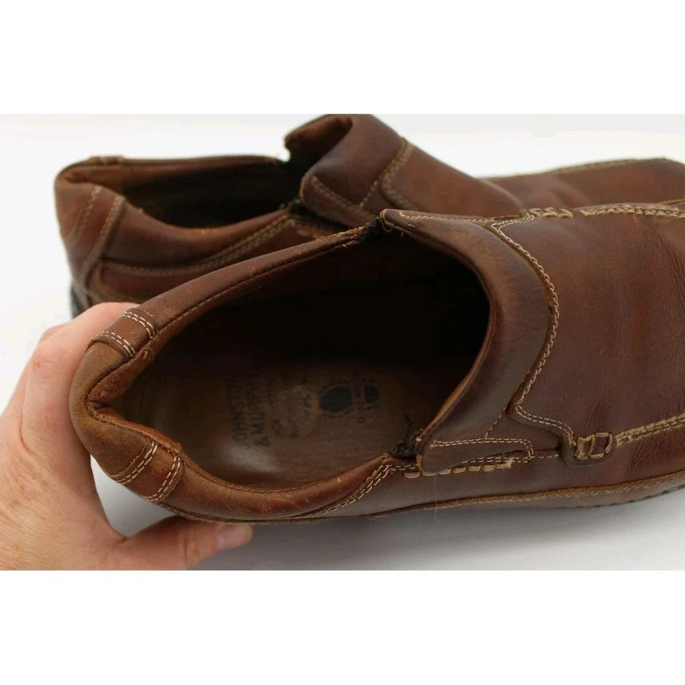 Johnston & Murphy XC4 System Waterproof Sheep Skin Brown Leather Shoes 11.5